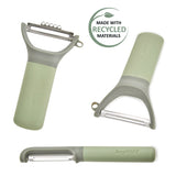 BergHOFF Leo Balance 3pc Stainless Steel Peeler Set, Recycled Material