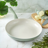 BergHOFF Balance 3Pc Nonstick Ceramic Frying Pan Set, Recycled Aluminum, Sage