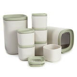 BergHOFF Balance 8Pc Stackable Food Container Set, Moonmist and Sage