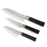 BergHOFF DiNA Codon 3pc Stainless Steel Santoku Set