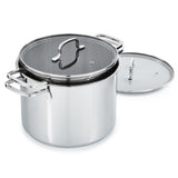 BergHOFF DiNA Helix 4pc Recycled 18/10 Stainless Steel Stockpot Set, Glass Lids