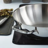 BergHOFF DiNA Helix 2pc Recycled 18/10 Stainless Steel Stir Fry Cookware Set