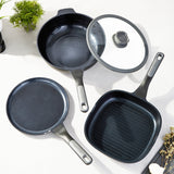 BergHOFF Leo Stone+ 4Pc Nonstick Ceramic Cookware Set