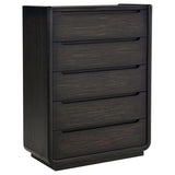 Leandro 5-Piece Queen Bedroom Set Burnished Black