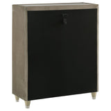 Lorient 5-drawer LED Chest of Drawers Ivory and Camel