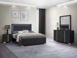 Marceline 4-Piece Eastern King Bedroom Set Black
