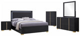 Marceline 5-Piece Eastern King Bedroom Set Black