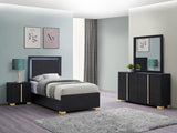 Marceline 4-Piece Twin Bedroom Set Black