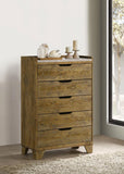 Henderson 5-Drawer Chest Medium Oak