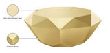 Gemma Contemporary Coffee Table with Unique Diamond Shape and Elegant Stainless Steel Design