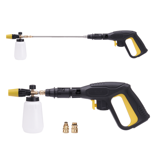 Waterdrop Spotless Car Wash System Accessories with spray guns, nozzles, extension bars, gun stem, Foam cannons, Car wash brush and matching removable handle