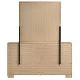 Arielle Dresser and Mirror Set with Mixed Hardware Light Oak