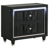 Lorient 5-Piece Eastern King Bedroom Set Black