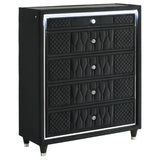 Lorient 5-Piece Eastern King Bedroom Set Black