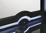 Ravenne Velvet Upholstered LED Dresser Mirror Black
