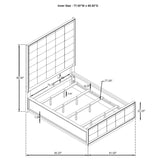 Durango 5-Piece California King Bedroom Set Taupe Oak