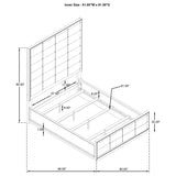 Durango 4-Piece Queen Bedroom Set Taupe Oak