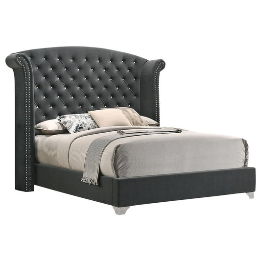 Melody 5-Piece Eastern King Bedroom Set Grey