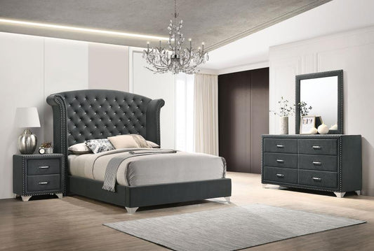 Melody 5-Piece Queen Bedroom Set Grey