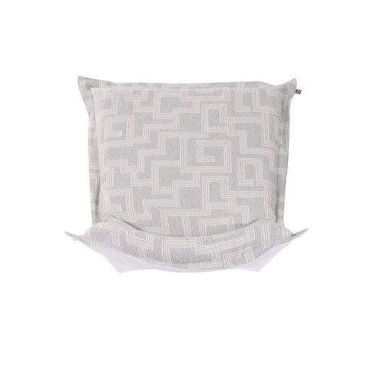 Indoor/Outdoor Puff Scroll Chair Syros Fog Cover Only