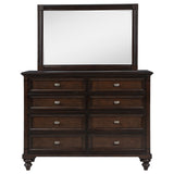 Andover 8-drawer Dresser and Mirror Dark Oak