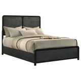 Cavelle 51-inch Upholstered Full Panel Bed Black