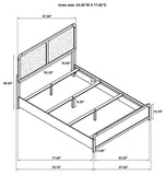 Cavelle 51-inch Upholstered Full Panel Bed Black