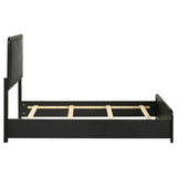 Cavelle 51-inch Upholstered Twin Panel Bed Black