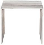 Canova End Table - Handcrafted Genuine Marble with Elegant Design for Contemporary Living Spaces