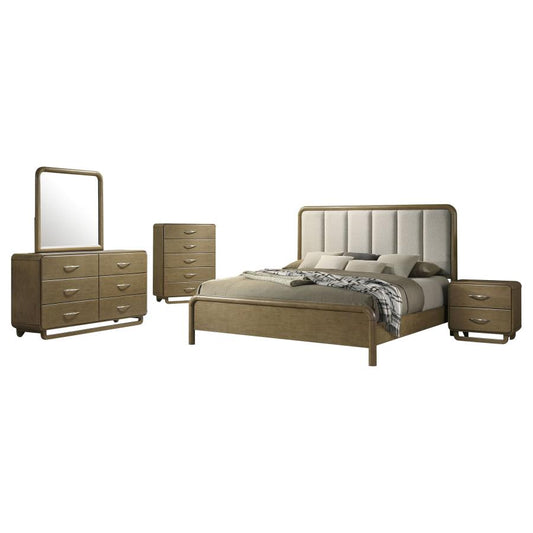 Amsbury 4-Piece Queen Bedroom Set Nutmeg