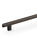 DESIGN2244 Rectangle Cabinet Pulls – Champagne Bronze Drawer Handles for Bathroom & Kitchen Cabinets