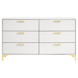 Kendall 6-drawer Dresser White