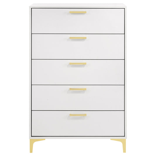 Kendall 5-drawer Bedroom Chest White