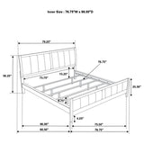 Wilkes 4-Piece California King Bedroom Set with Upholstered Bed Dark Cocoa