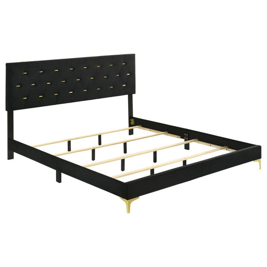 Kendall 4-Piece Eastern King Bedroom Set Black