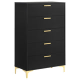Kendall 5-Piece Queen Bedroom Set Black
