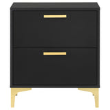 Kendall 2-drawer Nightstand Black
