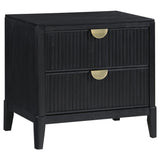 Brookmead 4-Piece Upholstered Eastern King Bedroom Set Black