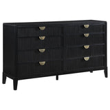 Brookmead 4-Piece Upholstered Eastern King Bedroom Set Black