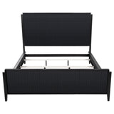 Brookmead Wood California King Panel Bed Black