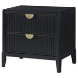 Brookmead 2-drawer Nightstand Black