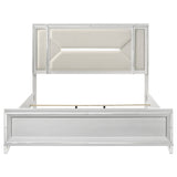 Marmore 64-inch Eastern King Panel Bed LED Headboard White