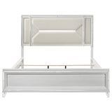 Marmore 64-inch California King Bed LED Headboard White