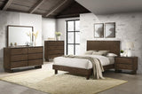 Glenwood 5-Piece Eastern King Bedroom Set Warm Brown