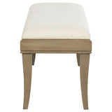 Revello Upholstered Bedroom Bed End Bench Washed Mango