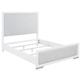 Gracemont 57-Inch Queen Panel Bed Grey and White