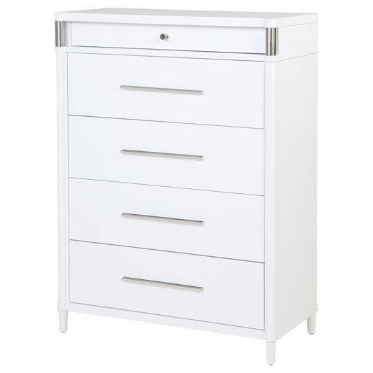 Gracemont 5-Drawer Bedroom Chest of Drawers White