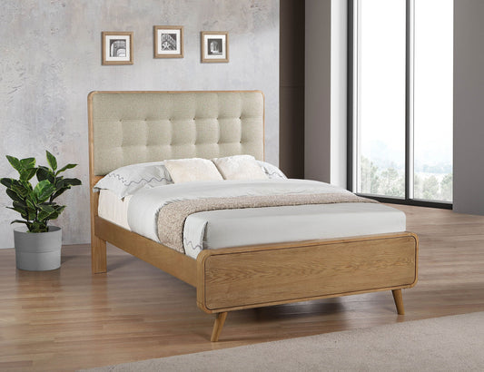 Robyn Wood Eastern King Platform Bed Light Ash
