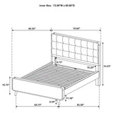 Robyn 4-piece Queen Bedroom Set Light Ash