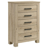 Oakglen 5-Piece Queen Bedroom Set Weathered Oak